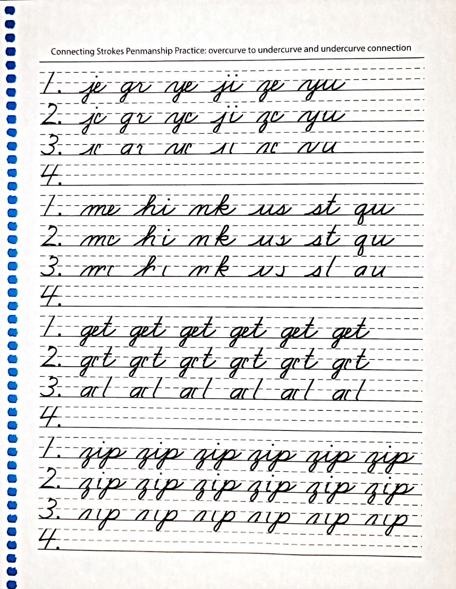 Handwriting Workbook - Cursive - Image 4