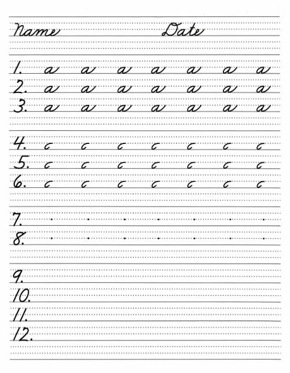 Handwriting Workbook - Cursive - Image 3