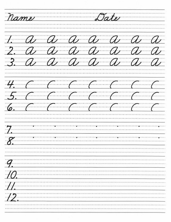 Handwriting Workbook - Cursive - Image 2