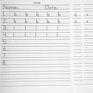 Zaner Bloser Penmanship Practice -Simplified Cursive, Lower Case letters